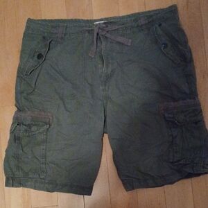 Triple Five Soul Mens Green Cargo Shorts